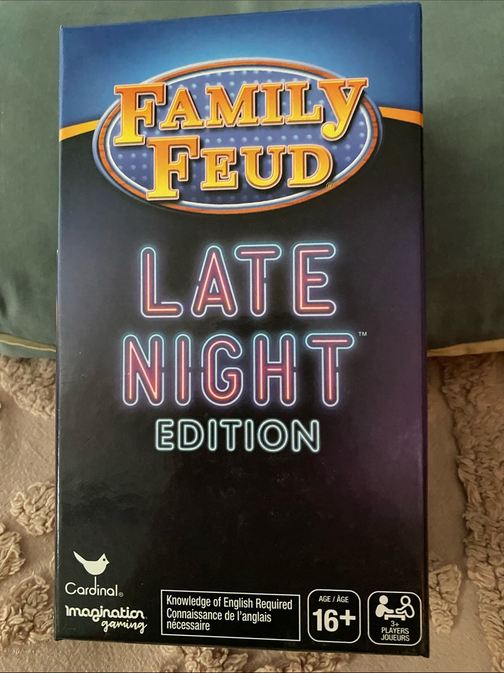 Family Feud Late Night Edition Party Game - Black
